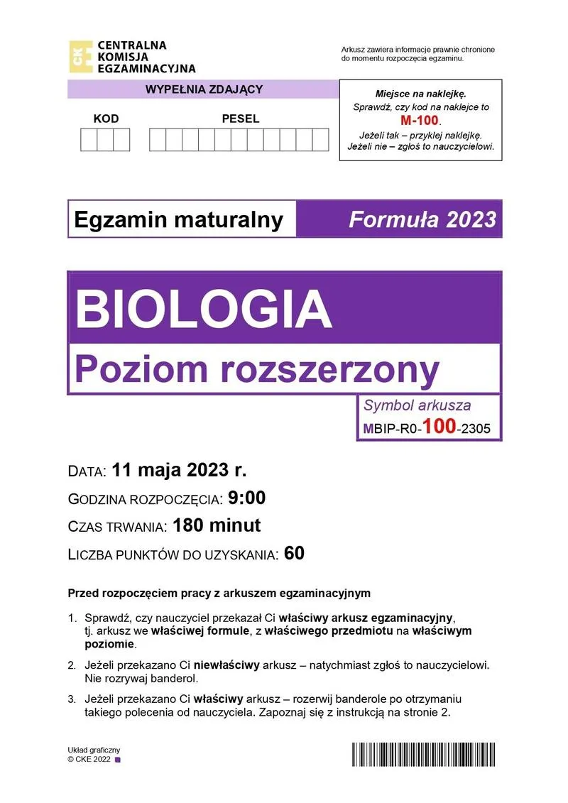 Matura z biologii